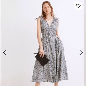 Madewell Sophia Smocked Midi Dress Florentine Floral XXS